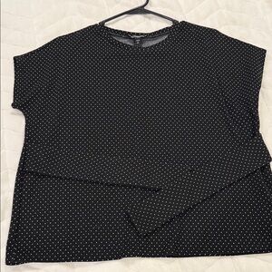 Express Black Polka Dot Women's Top